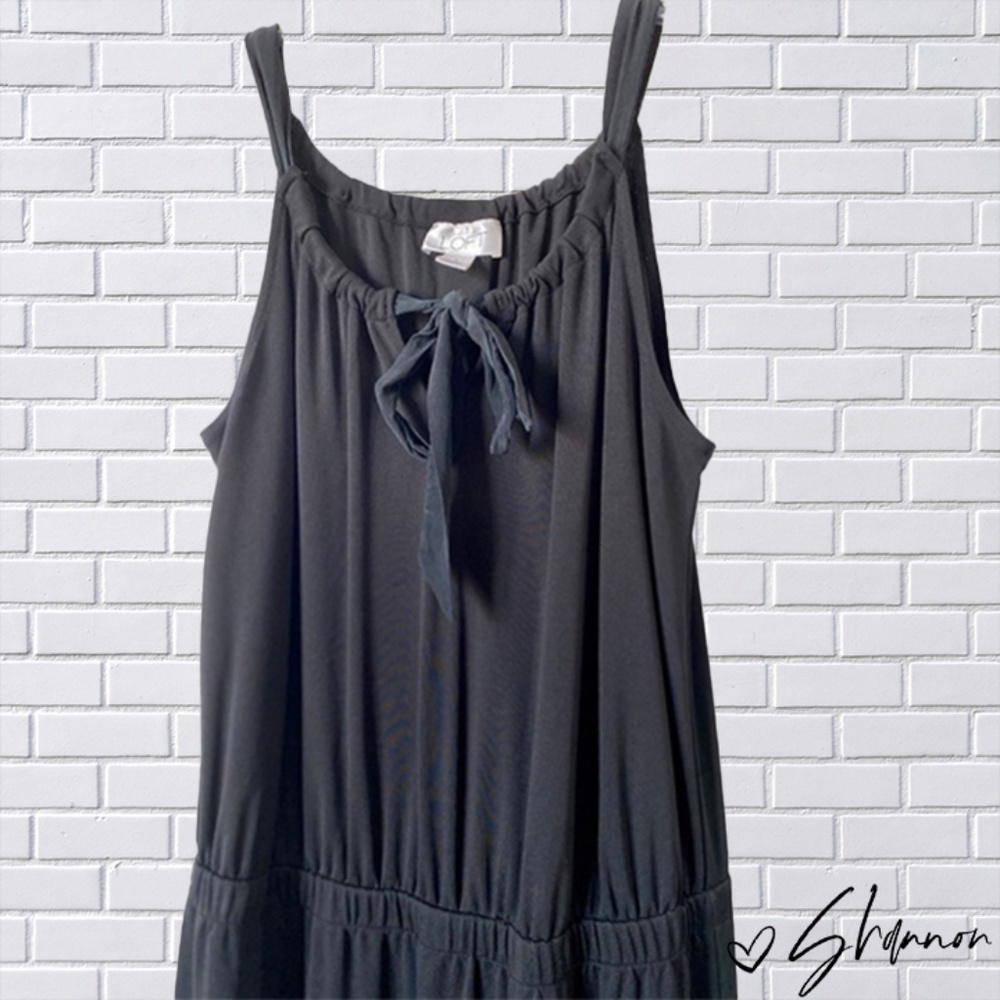 🔥 Vintage Loft Black Drop Waist Dress